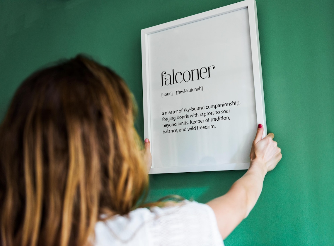Falconer Definition, Humorous Birdwatching Wall Art Print