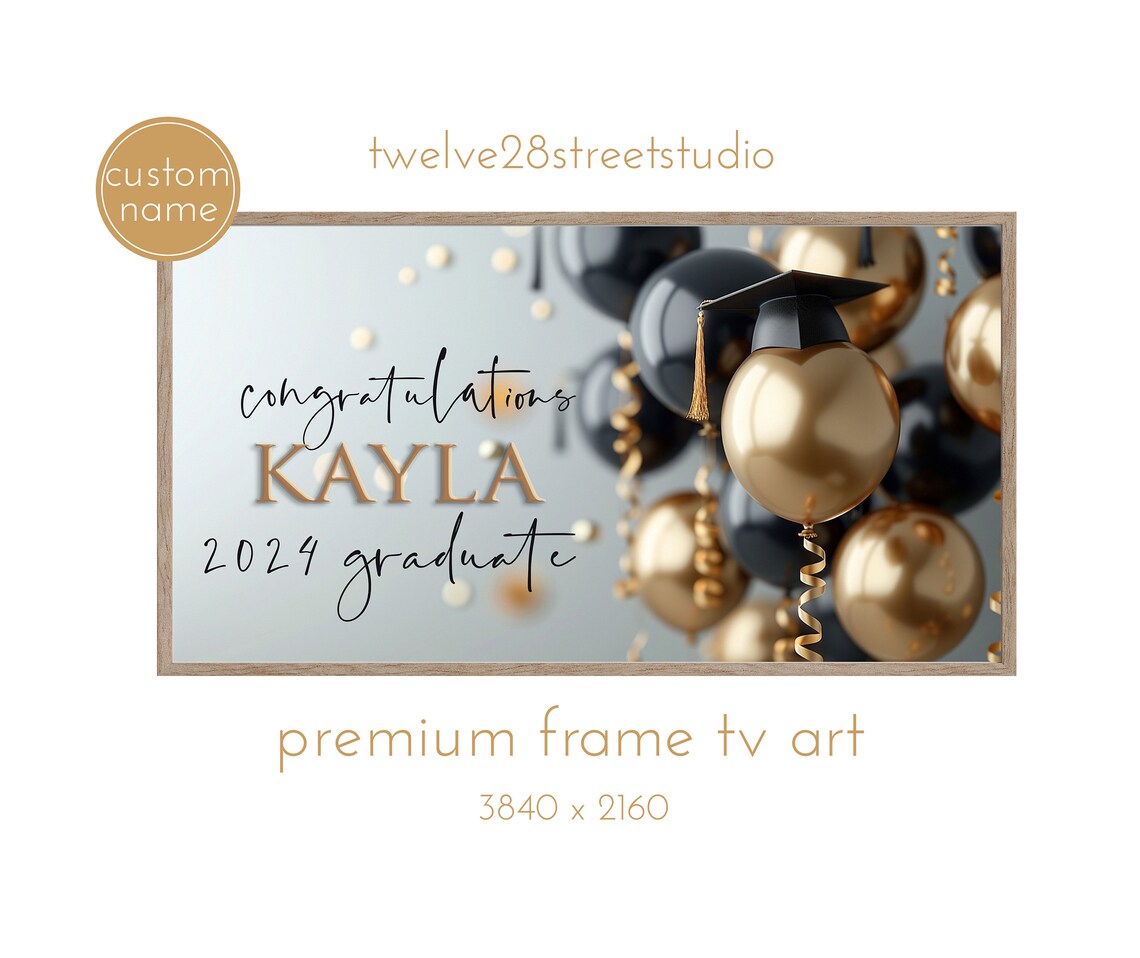 Custom Graduation Art Print, Personalized Graduate
