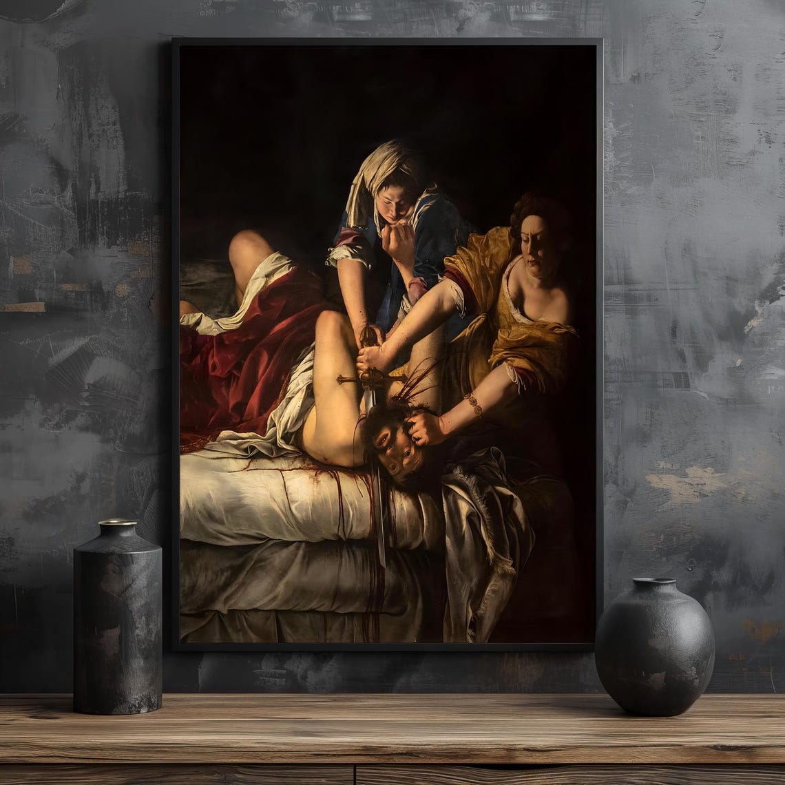 Artemisia Gentileschi Judith Slaying Holofernes Classic Art Poster - Image 2