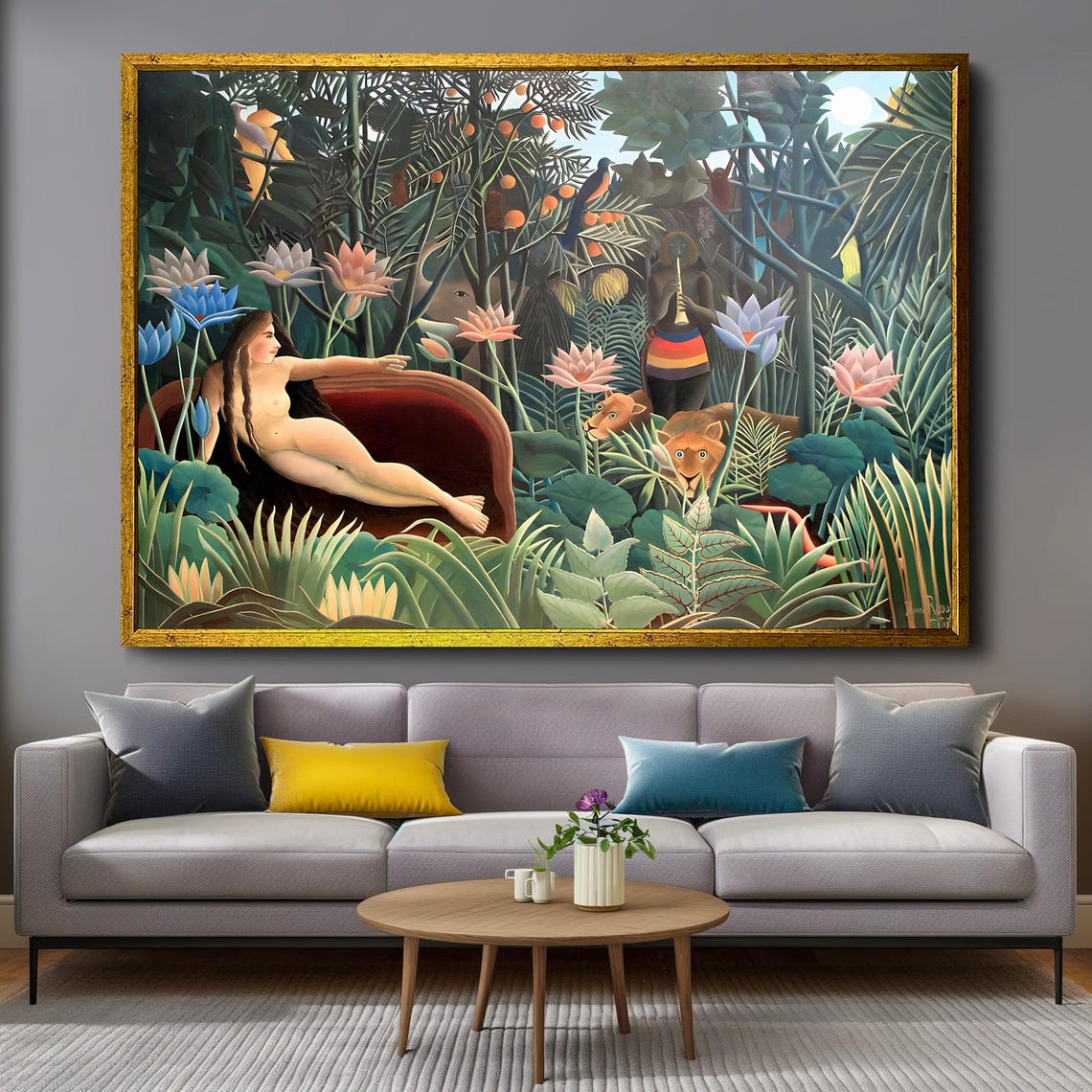 Henri Rousseaus The Dream Mesmerizing Jungle Fantasy Art Print For Bold And Imaginative Home Wall Decor - Image 4