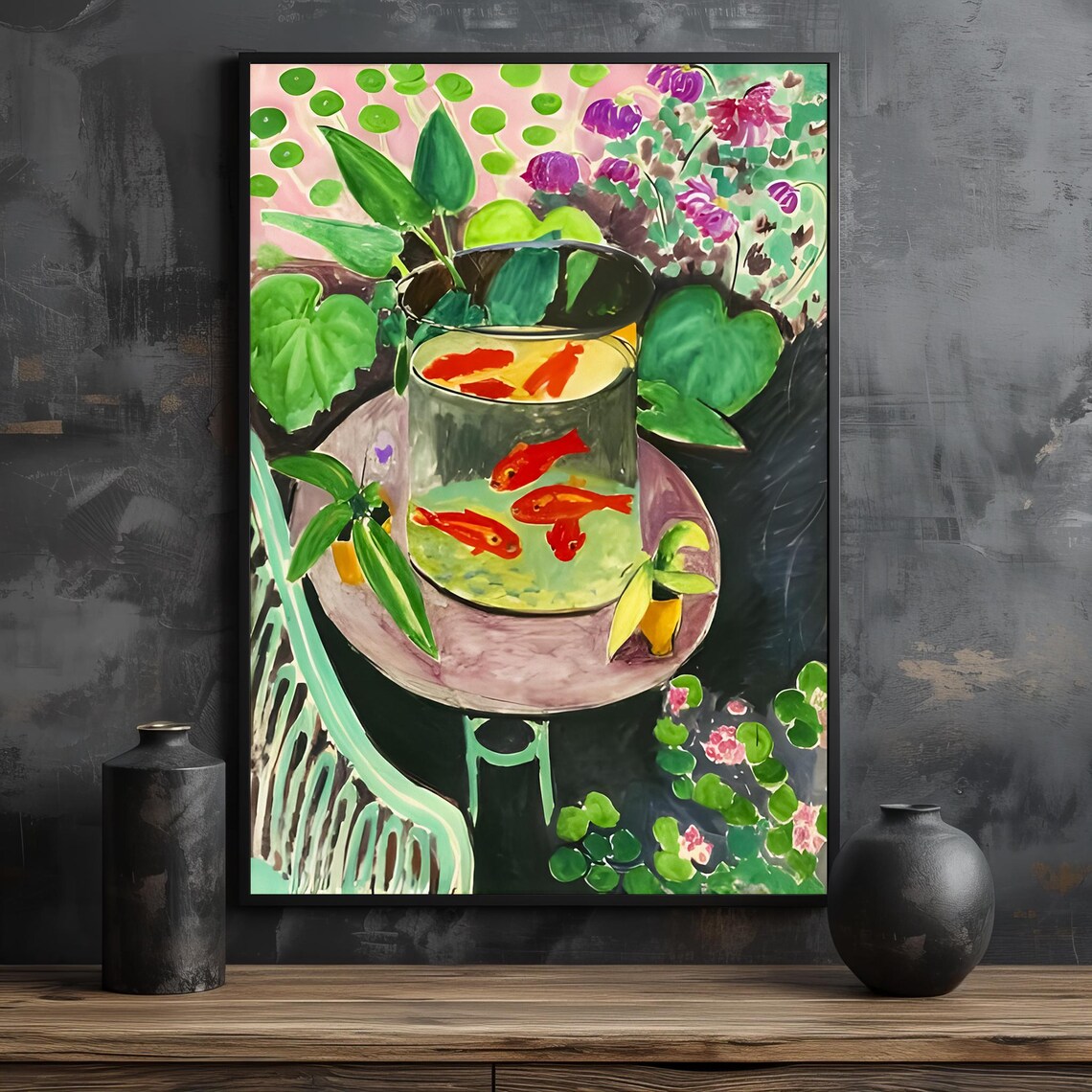 Henri Matisse Goldfish Bowl Fauvist Still Life Painting Poster - Image 2