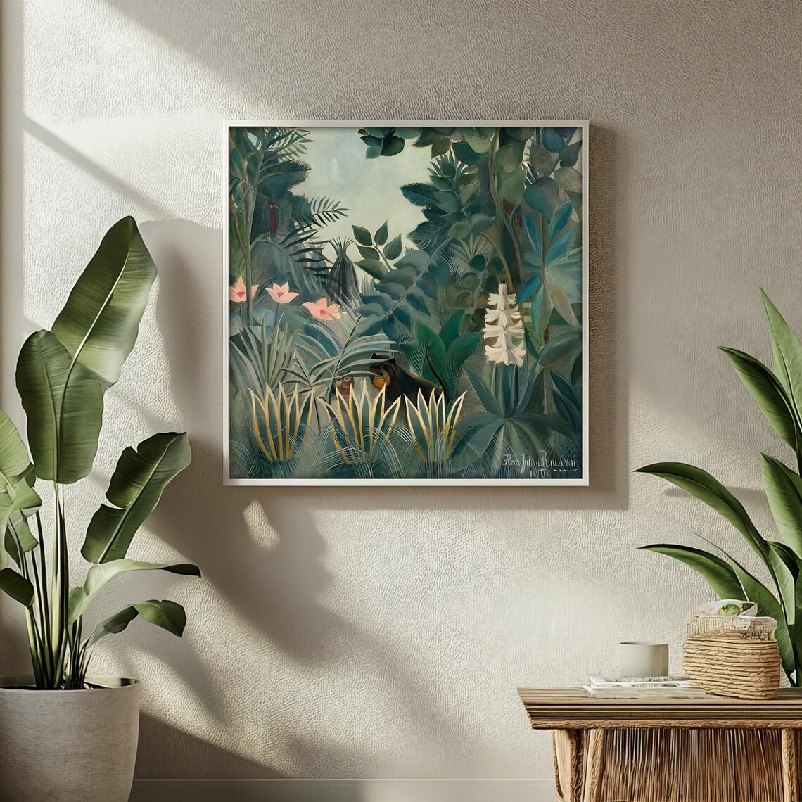 Henri Rousseau The Equatorial Jungle Exotic Flora and Fauna Poster - Image 2
