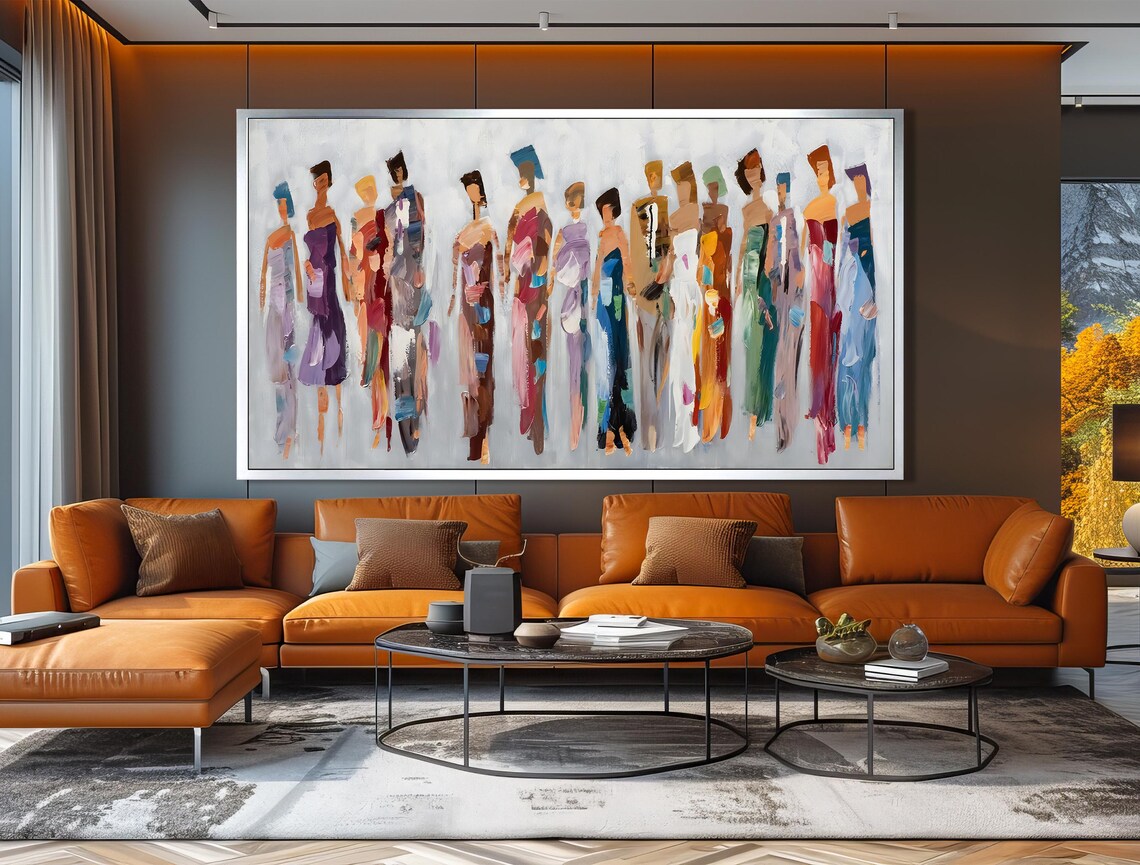Fashionable Abstract Figures Line Colorful Modern Art Style Poster - Image 3