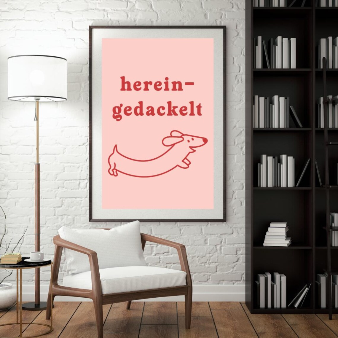 Hereingedackelt Quote, Motivational Inspiration Poster - Image 2