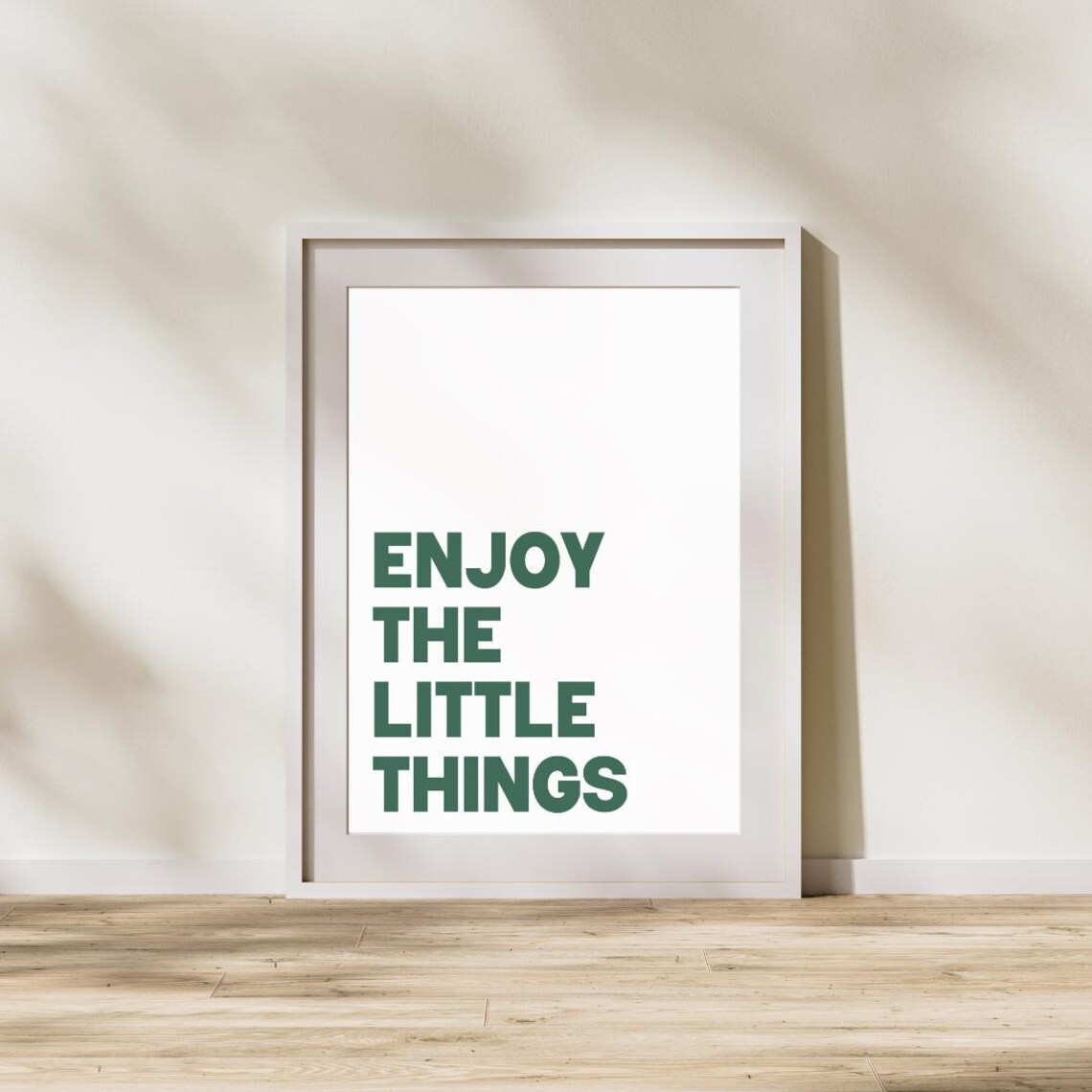 Enjoy The Little Things Motivational Quote Art Print