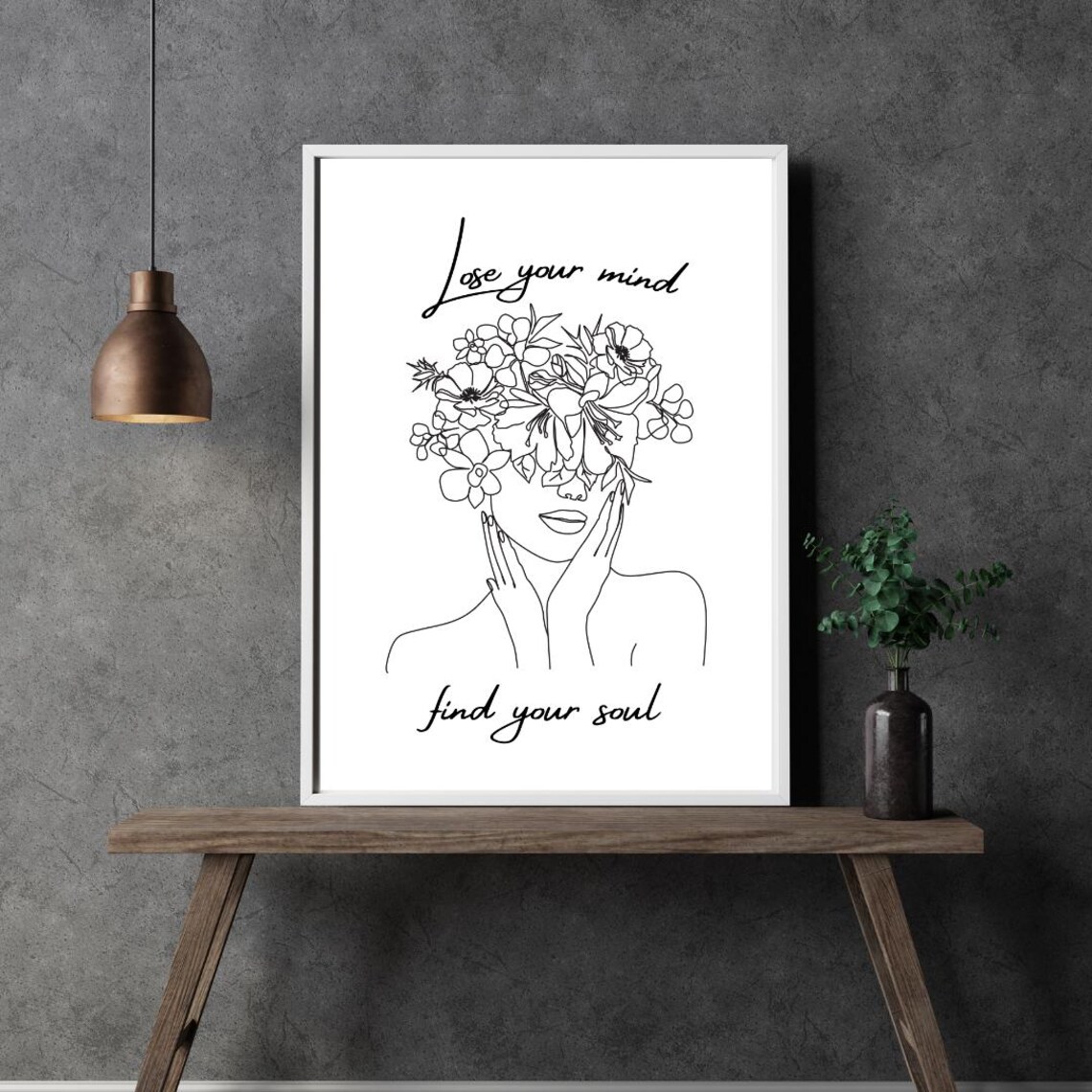 Lose Your Mind Quote, Motivational Art Print - Image 5