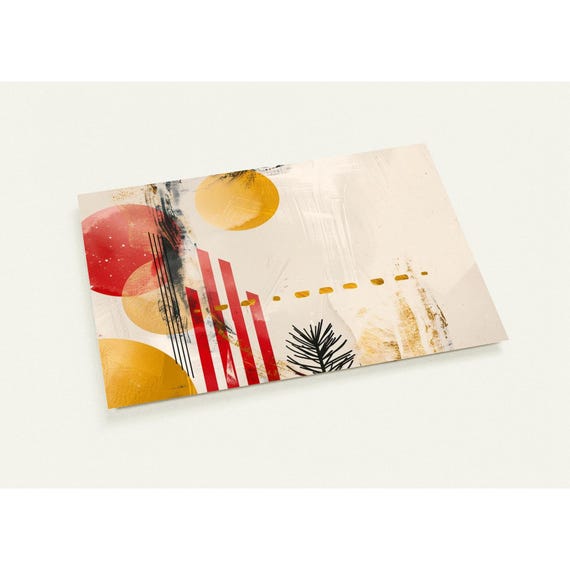 Christmas Postcard Pack Elegant Holiday Greetings Set Of 10
