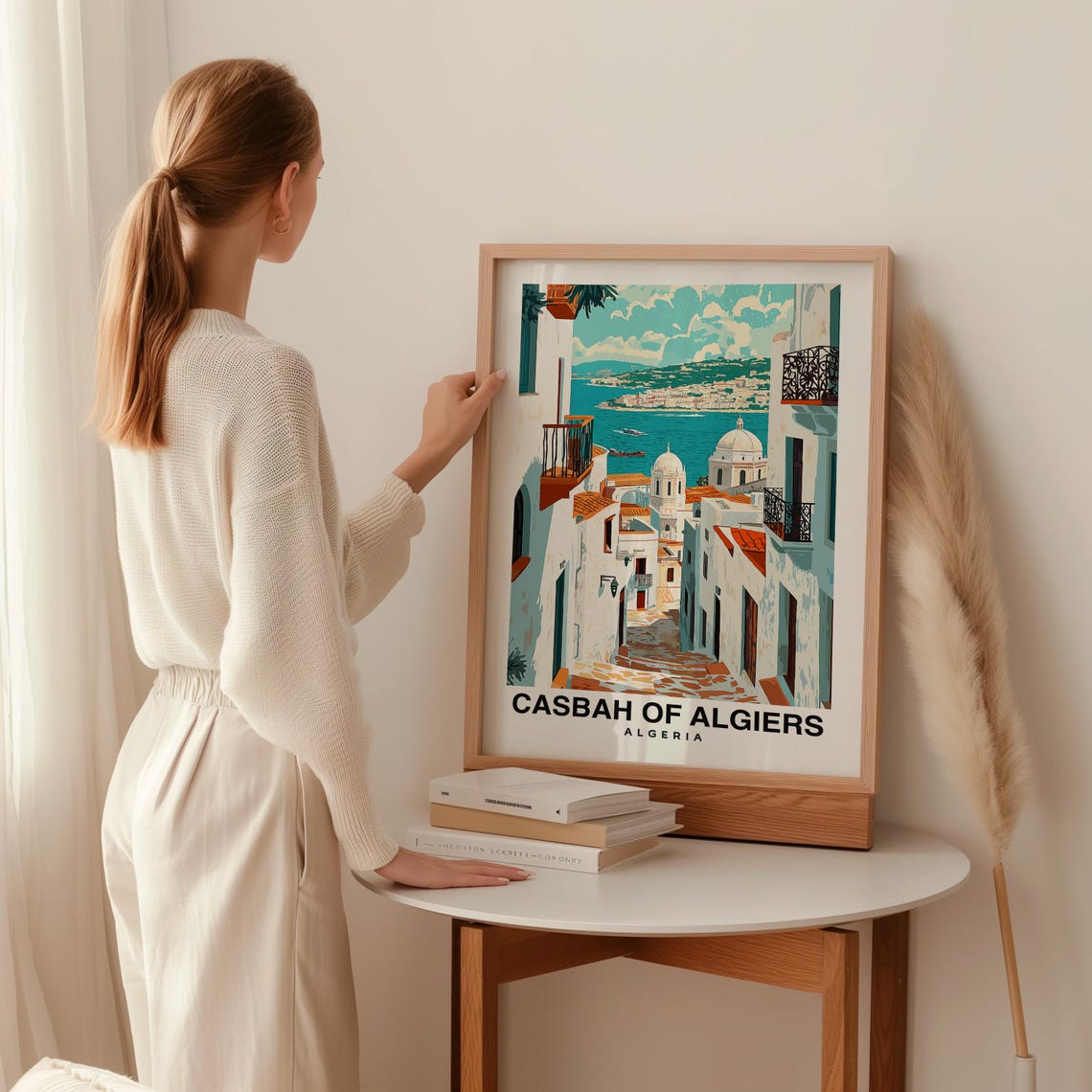 Casbah Of Algiers Travel Print Wall Art Algiers Algeria City Print Travel Gift Wall Art African Culture Algeria Art - Image 2