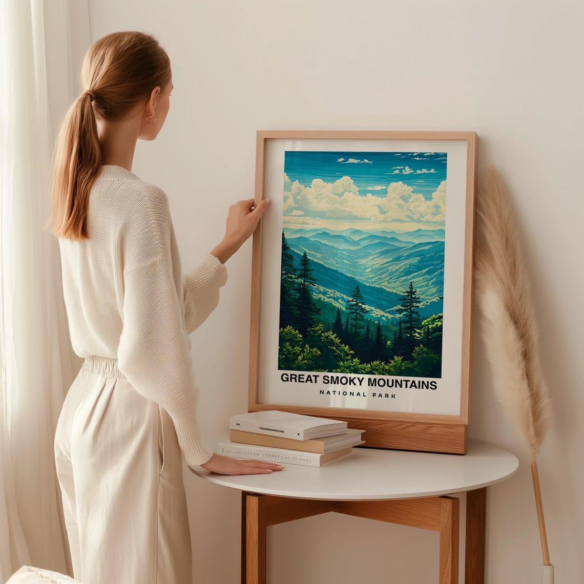 Great Smoky Mountains National Park Tennessee Travel Print Wall Art Tennessee Print Tennessee Travel Art Mountains Art - Image 2