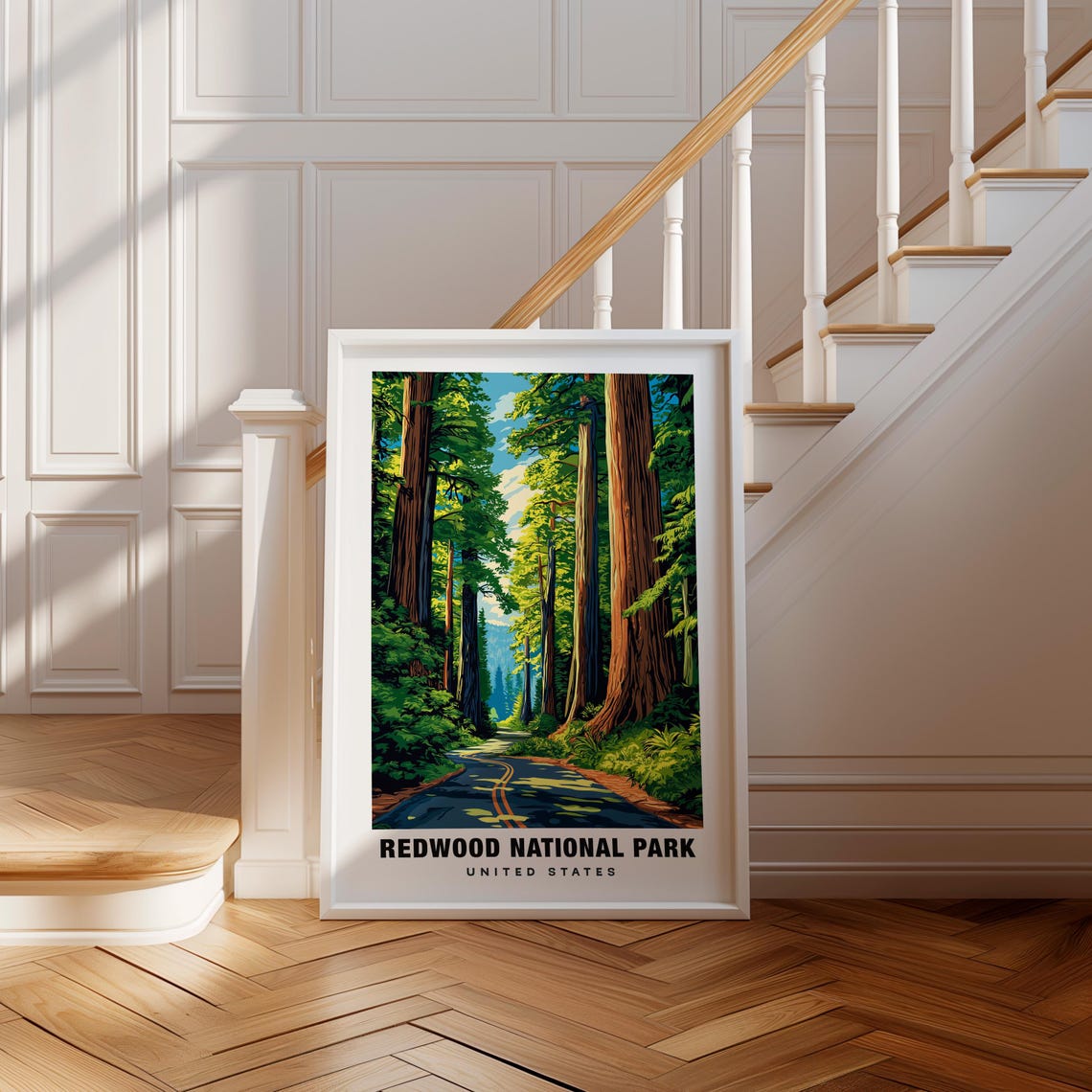 Redwood Print California Poster Redwood Views Redwood Landmarks Redwood City California Charm Redwood Beauty Redwood Art Redwood