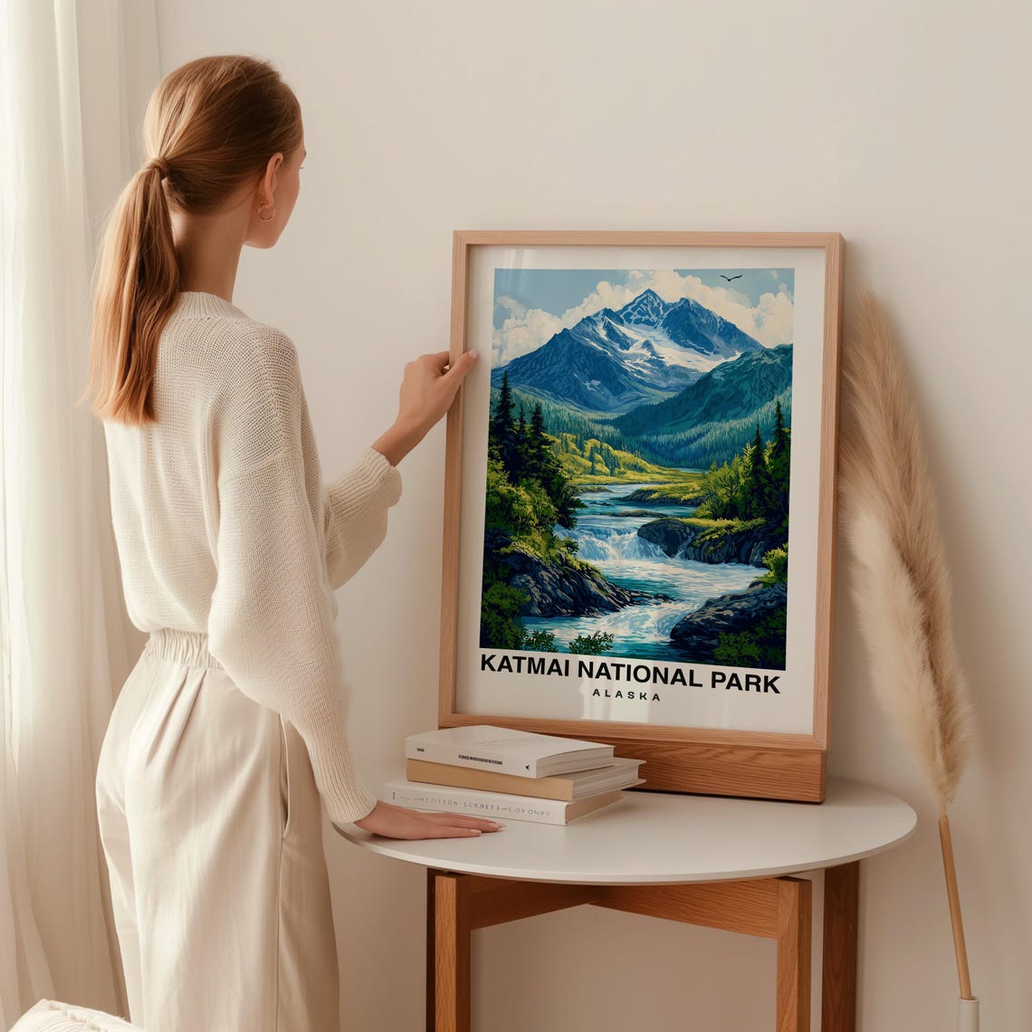 Katmai National Park Alaska Travel Print Wall Art Katmai National Park Alaska City Print Katmai National Park Alaska Travel Gift - Image 2