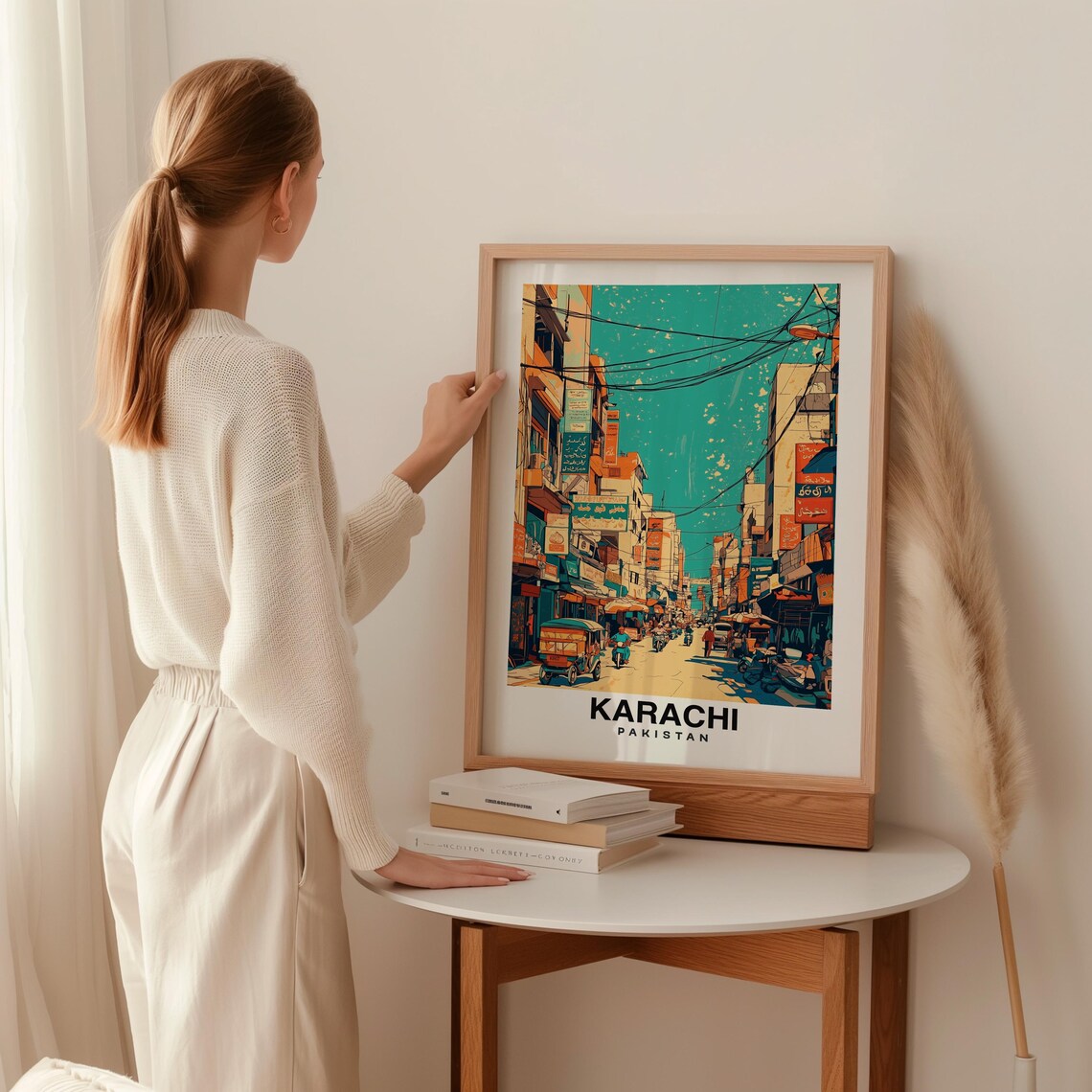 Karachi Travel Print Wall Art Karachi Pakistan City Print Karachi Travel Gift Karachi City Poster Travel Gift - Image 2