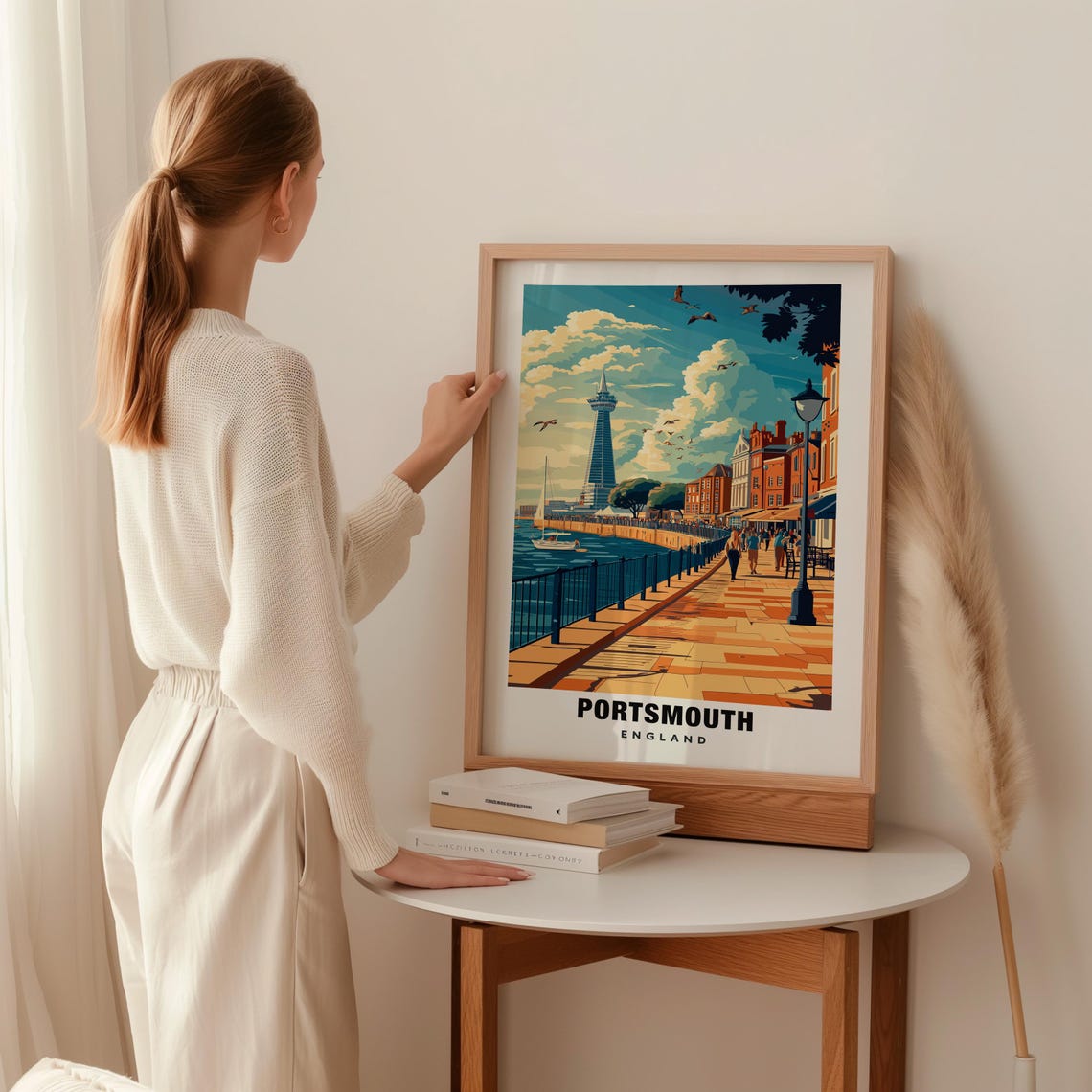 Portsmouth Print England Poster Portsmouth Views Portsmouth Harbour Portsmouth City England Charm Portsmouth Beauty Portsmouth Art - Image 2