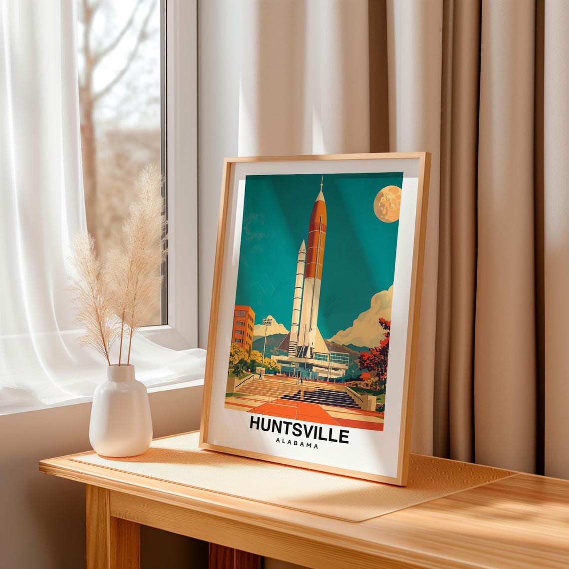 Huntsville City Print Huntsville Travel Poster Alabama Travel Gift Huntsville Alabama Poster Huntsville Gift - Image 3