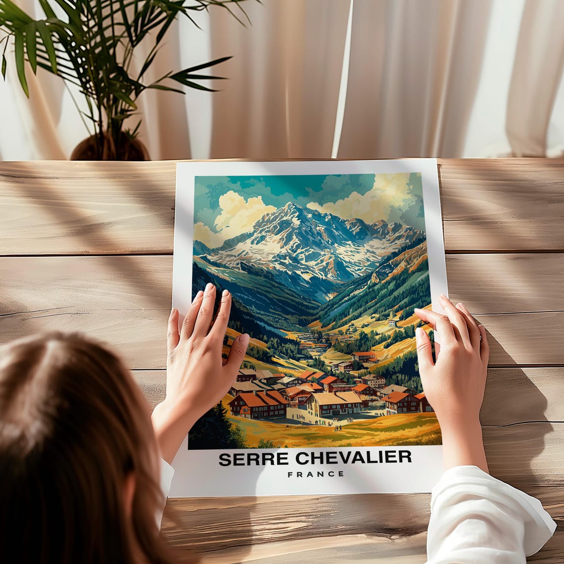 Serre Chevalier France Travel Print Wall Art Serre Chevalier France City Print Serre Chevalier France Travel Gift Serre Chevalier