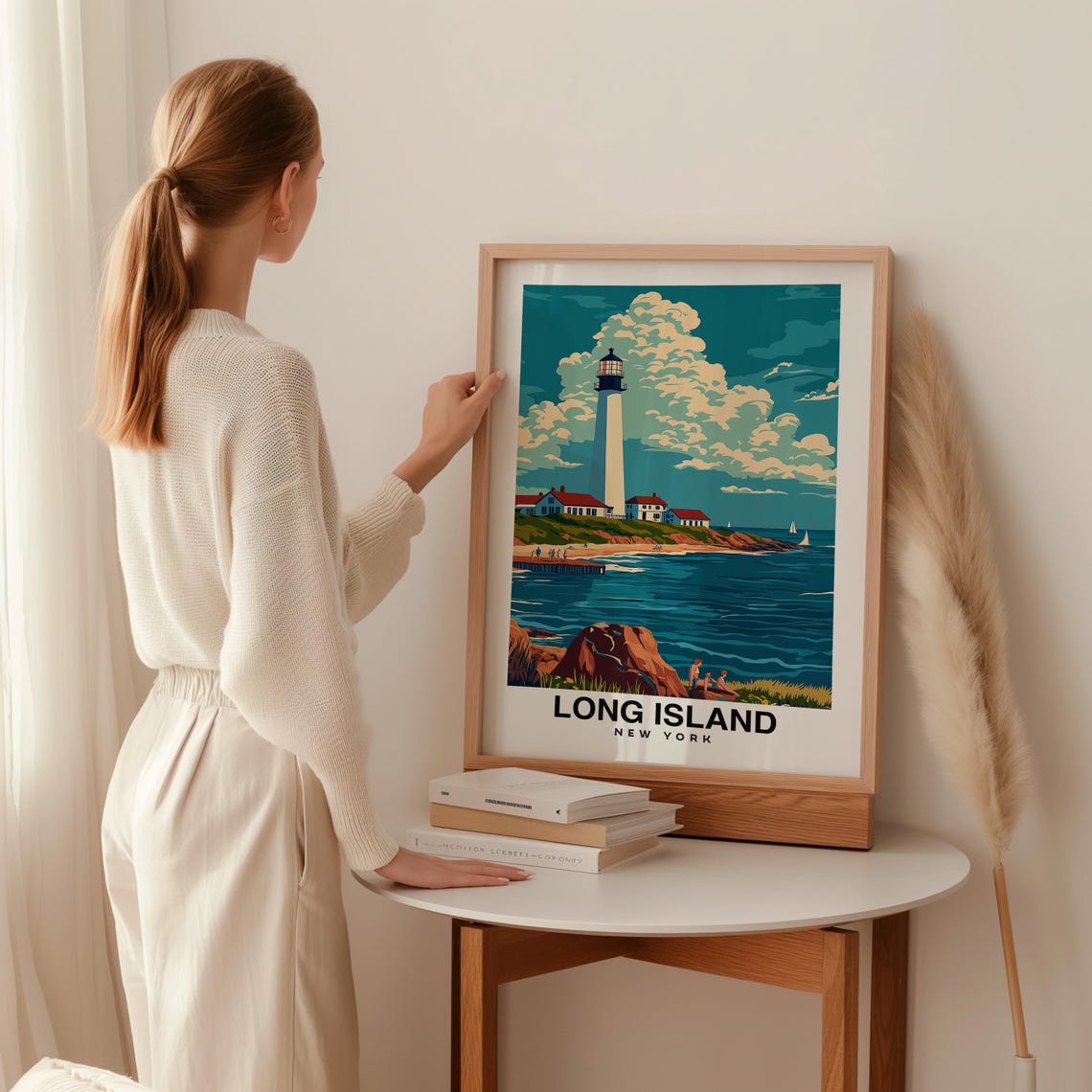 Long Island Travel Print New York Travel Poster Long Island Travel Gift City Poster New York Culture Usa - Image 2