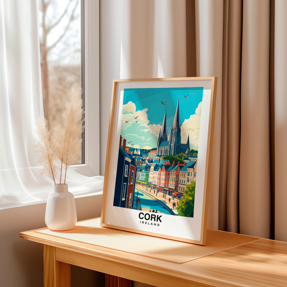 Cork Travel Print Ireland Travel Poster Cork Travel Gift City Poster Birthday Present Irish City Culture - Image 3