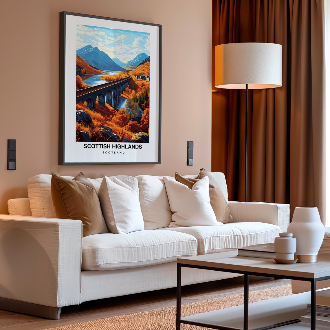 Scottish Highlands Scotland Travel Print Wall Art Scottish Highlands Scotland City Print Scottish Highlands Scotland Travel Gift Print - Image 4