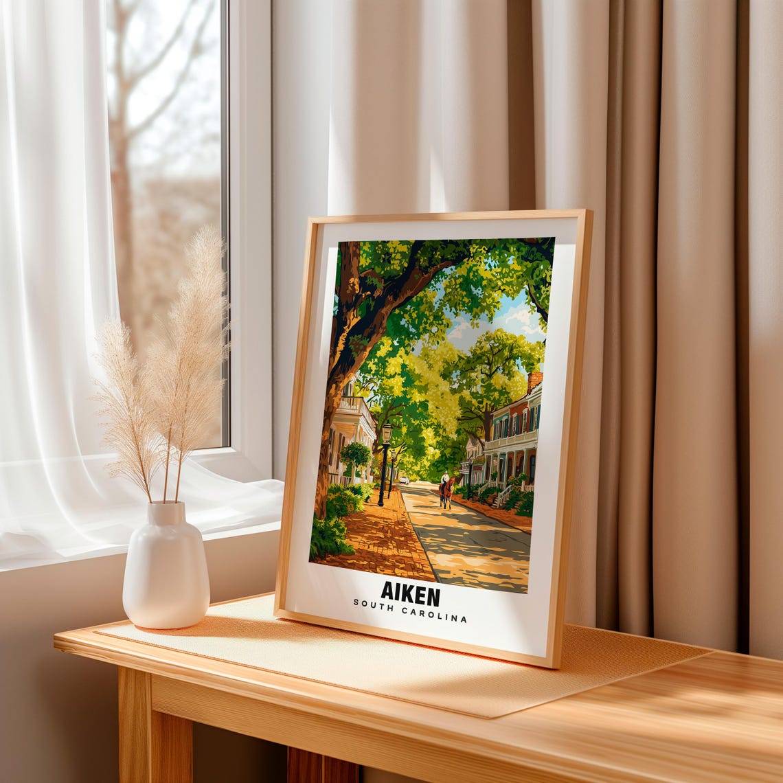 Aiken Print South Carolina Poster Aiken Views Aiken Art South Carolina Charm Aiken Beauty Historic Town Scenic Landscape Usa Poster - Image 3