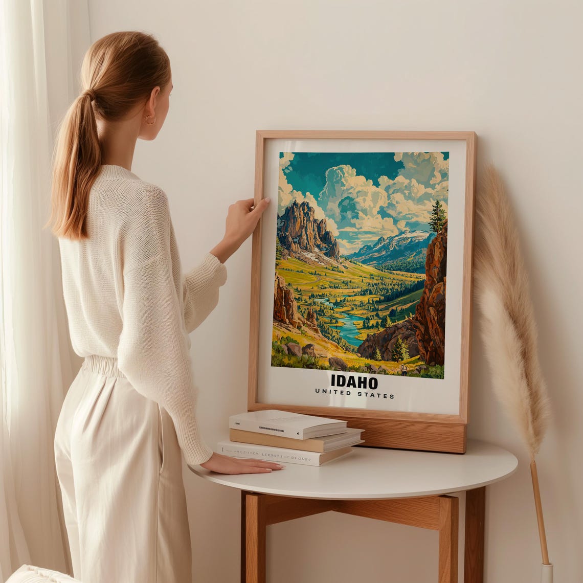 Idaho Print Usa Poster Idaho Views Idaho Mountains Idaho Landscapes Usa Charm Idaho Beauty Idaho Heritage Idaho Art Usa State - Image 2
