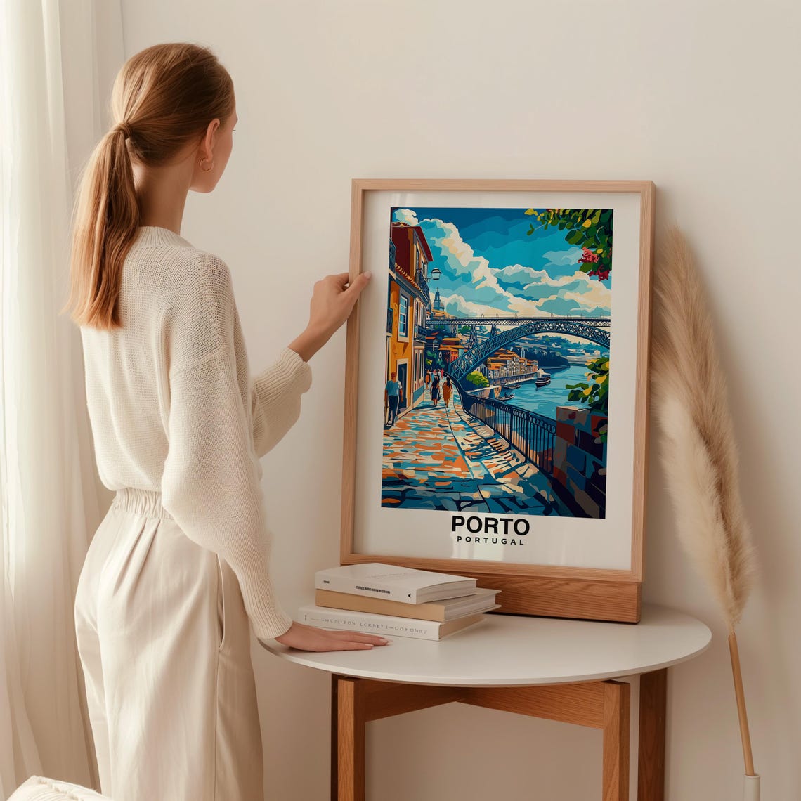 Porto Travel Poster Portugal Cityscape Art Home Office Wall Decor Unique Travel Gift Idea Portuguese Culture Art - Image 2