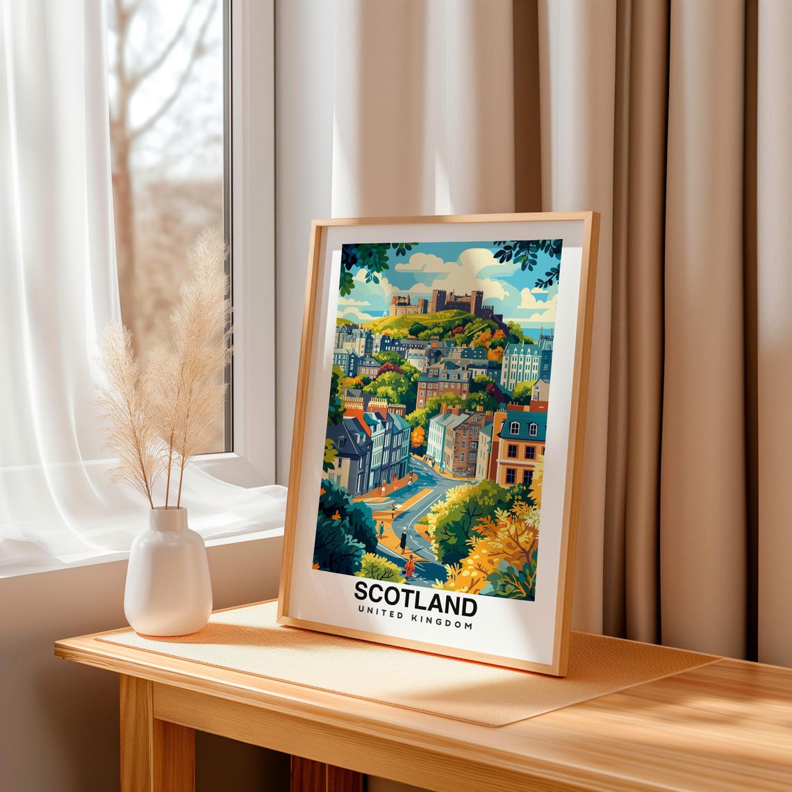 Scotland Print Uk Poster Travel Wall Art Landscape Print Europe Poster Highland Art Scenic Decor Nature Print Travel Poster - Image 3