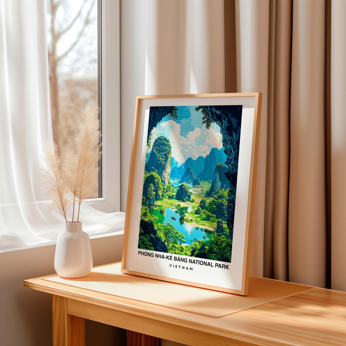 Phong Nha Ke Bang National Park Vietnam Travel Gift Vietnam Poster Birthday Gift Wedding Gift Vietnam National Park - Image 3