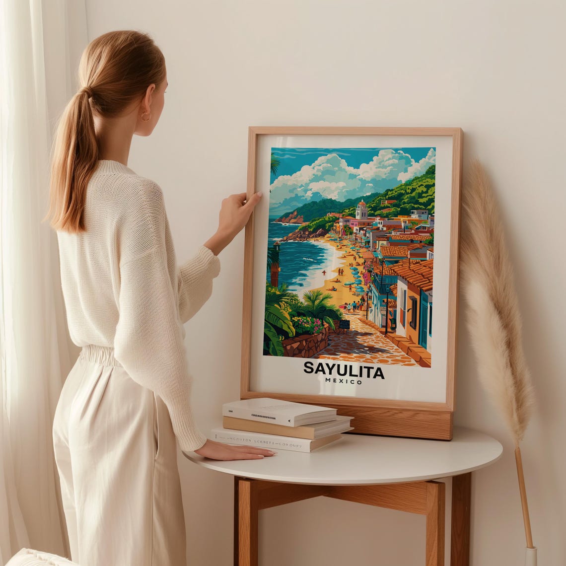 Sayulita Travel Print Sayulita Mexico Travel Gift City Poster Birthday Present Mexico Culture Wedding Art - Image 2