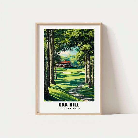 Oak Hill Country Club Print New York Poster Views Art Charm Beauty Golf Heritagescenic Landscape