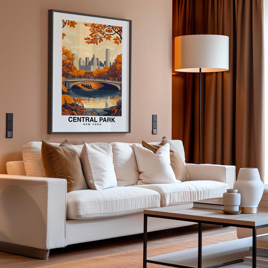 Central Park Print Usa Poster Travel Wall Art New York Poster Scenic Print Urban Decor Nature Art Cityscape Print Travel Poster - Image 4