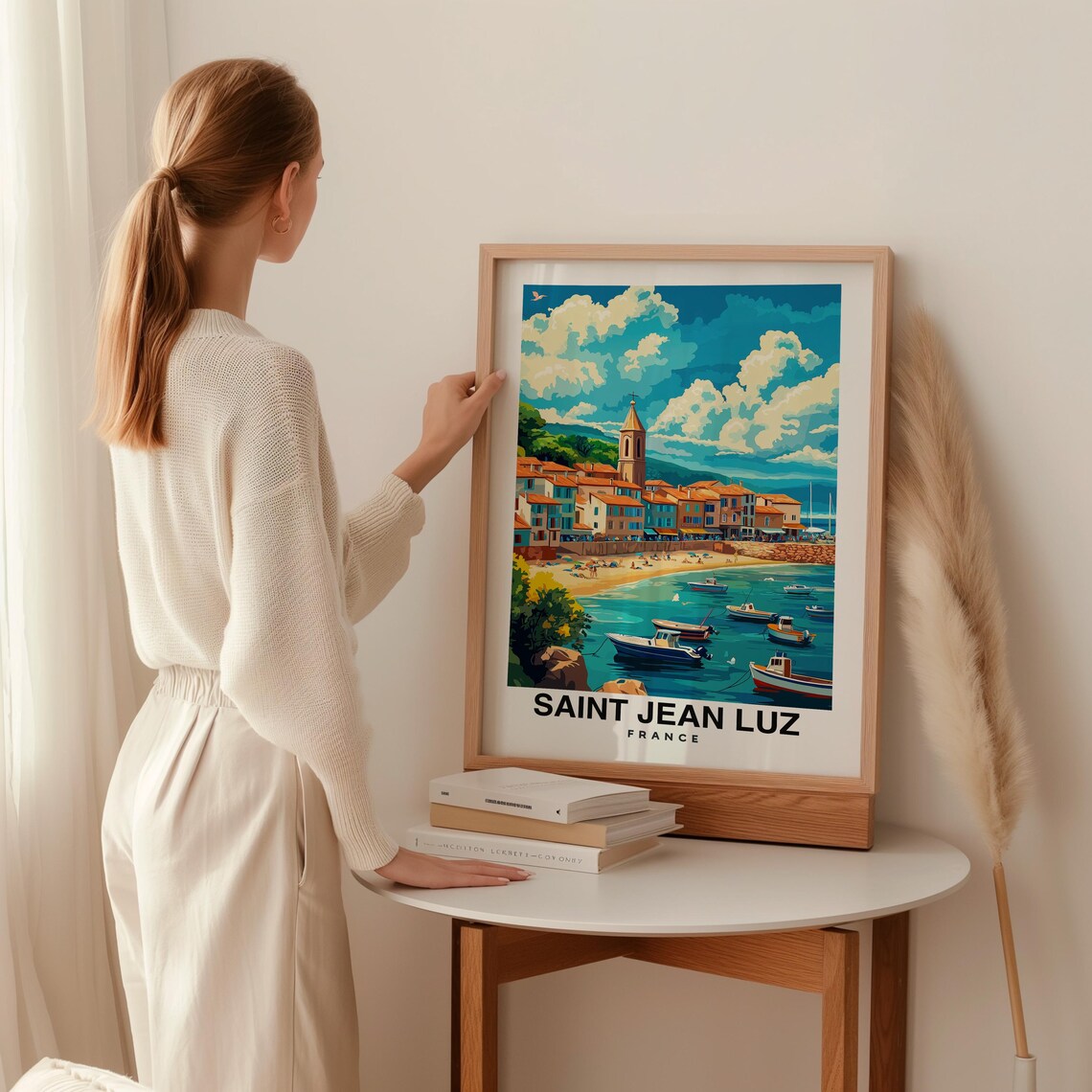 Saint Jean Luz Poster France France Print Saint Jean Luz Travel Gift Saint Jean Luz Gift Wedding Gift Birthday Gift - Image 2