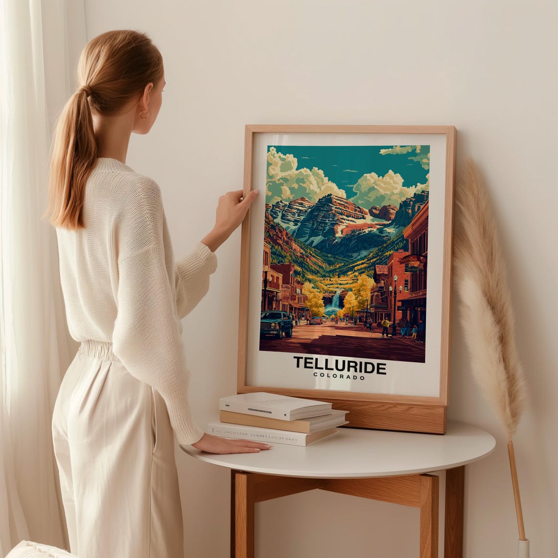 Telluride Travel Print Telluride Ski Poster Colorado Ski Poster Telluride Ski Resort Print Colorado Culture Usa Print - Image 2
