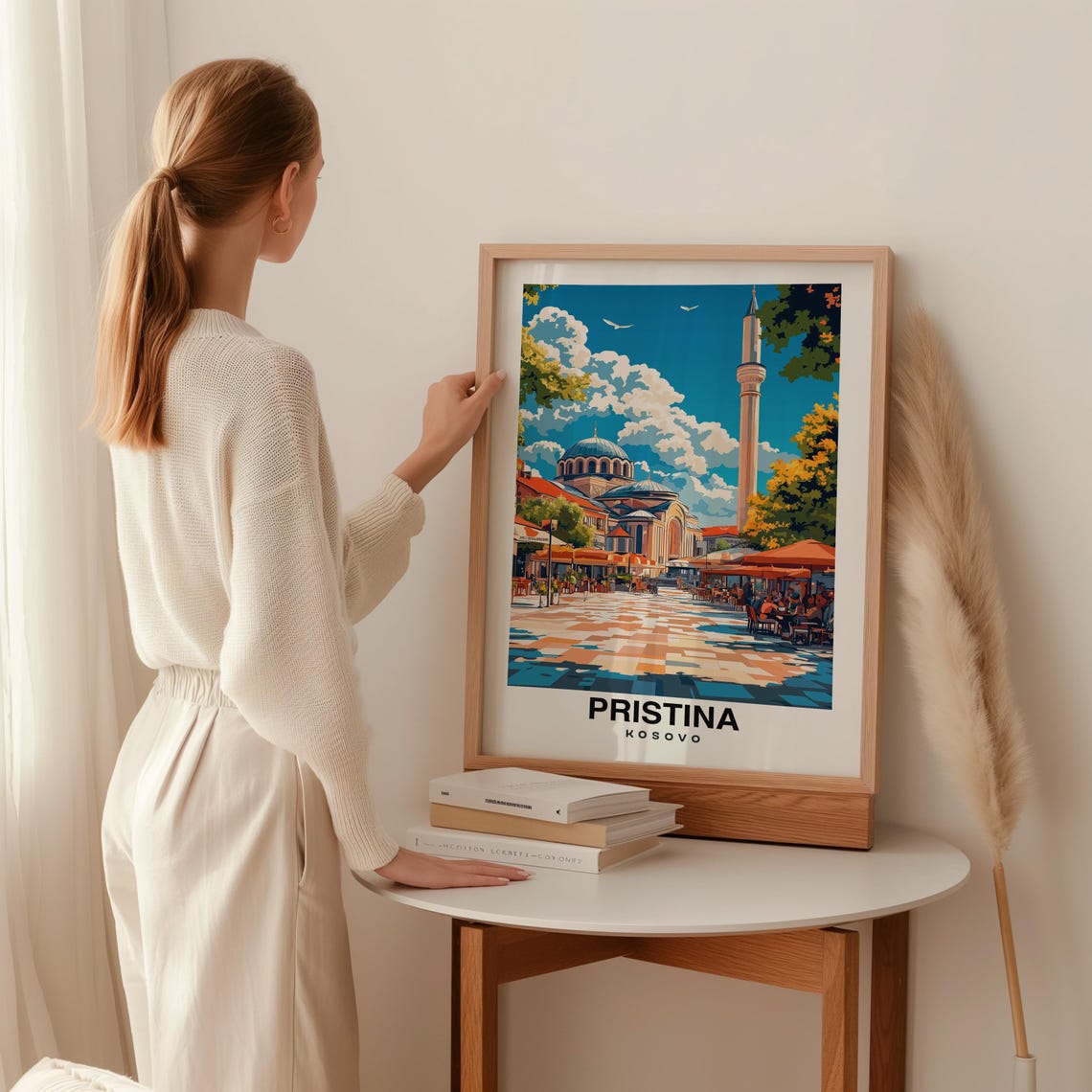 Pristina Poster Kosovo Kosovo Print Pristina Travel Gift Pristina Gift Wedding Gift Kosovo Culture Pristina Print - Image 2