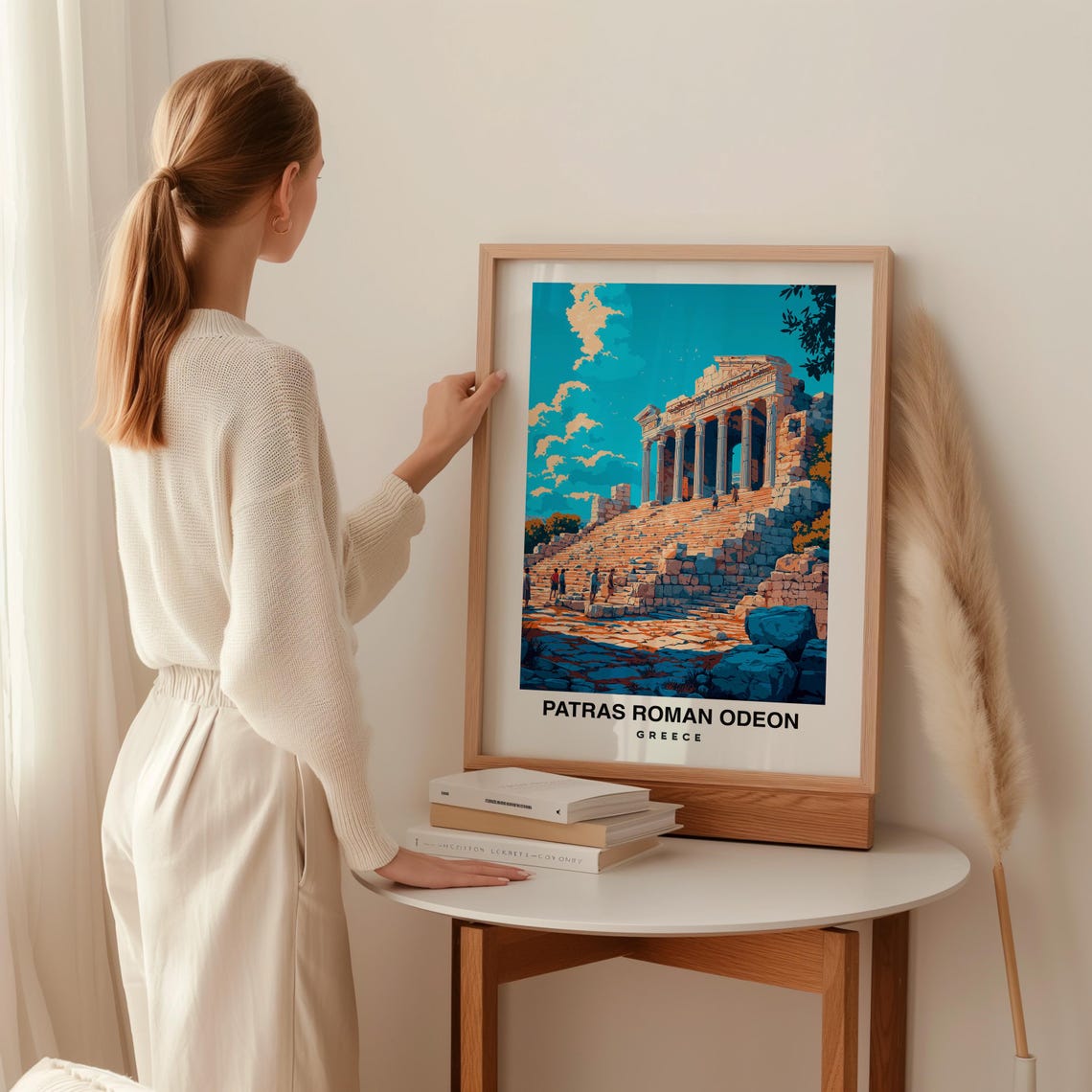 Patras Roman Odeon Travel Print Wall Art Patras Greece City Print Patras Roman Odeon Travel Gift Patras Roman Odeon Poster Travel Gift - Image 2