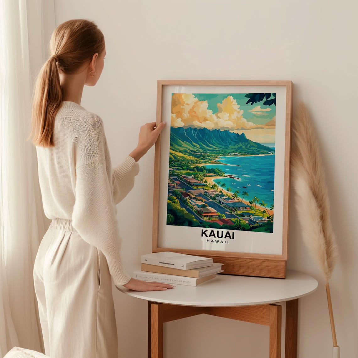 Kauai Print Hawaii Poster Travel Wall Art Island Print Usa Poster Tropical Art Scenic Decor Coastal Print Travel Poster - Image 2