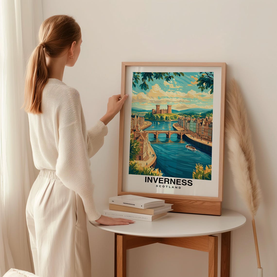 Inverness Print Scotland Poster Travel Wall Art Highland Print Uk Poster Scenic Art Europe Print Cityscape Decor Travel Print - Image 2