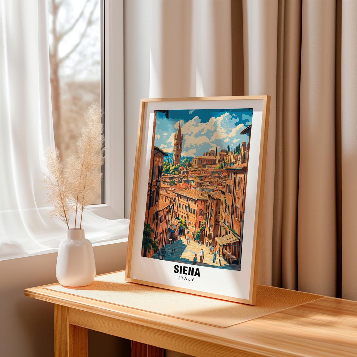 Siena Print Italy Poster Siena Views Siena Cathedral Siena City Italy Charm Siena Beauty Siena Heritage Siena Art Italian Town - Image 3