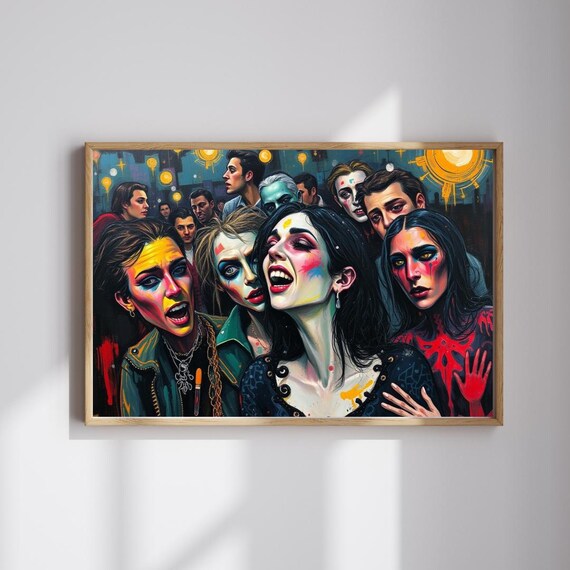 Gothic Party Jigsaw Puzzle Art Print
