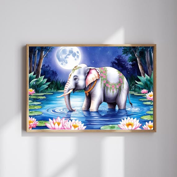 Serene Elephant Jigsaw Puzzle Mindfulness Gift
