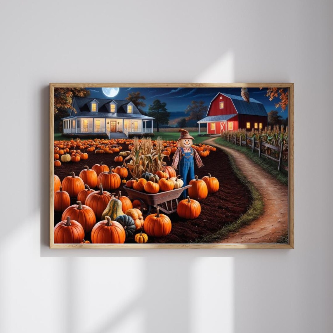 Harvest Pumpkin Scarecrow Puzzle Fall Family Activity