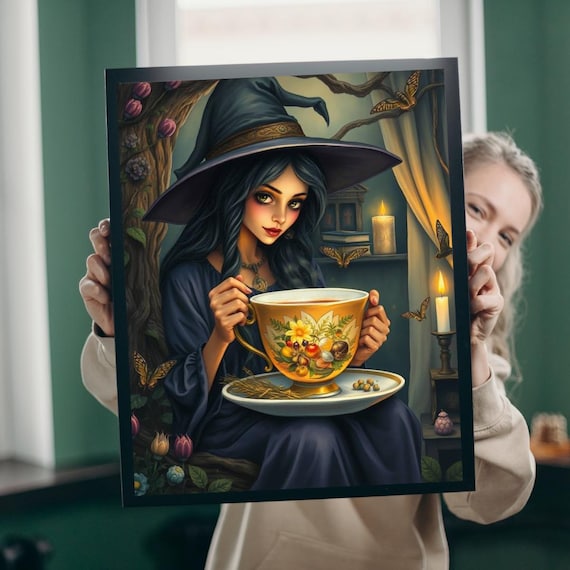 Witchs Teatime Jigsaw Puzzle Spooky Halloween Fun