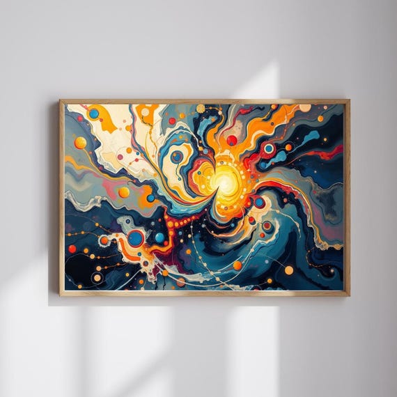 Cosmic Swirl Jigsaw Puzzle Abstract Space Art For Adults