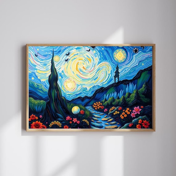 Starry Night Jigsaw Puzzle Colorful Art 1101014 Piece