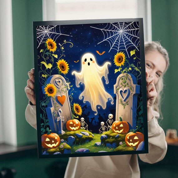 Blooming Graveyard Jigsaw Puzzle Spooky Halloween Family Fun