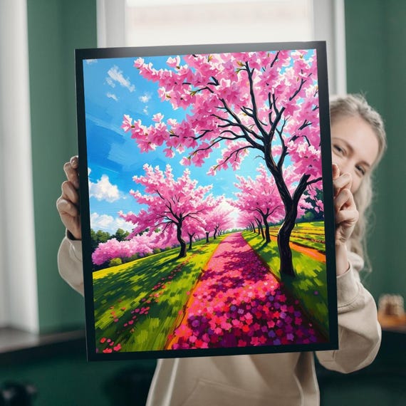 Cherry Blossom Landscape Jigsaw Puzzle Family Game Night 1101014 Piece