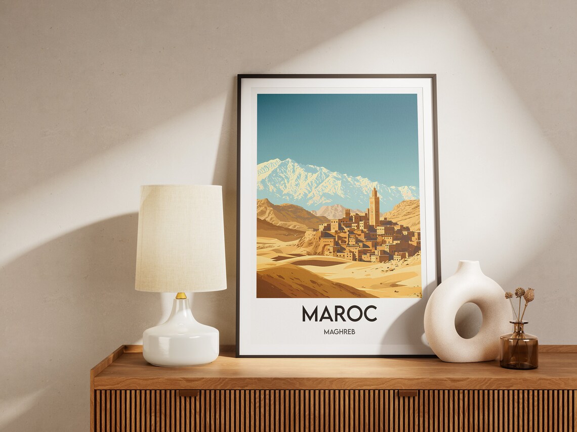 Morocco Maghreb Poster Poster Print Illustration Artwork - Image 2