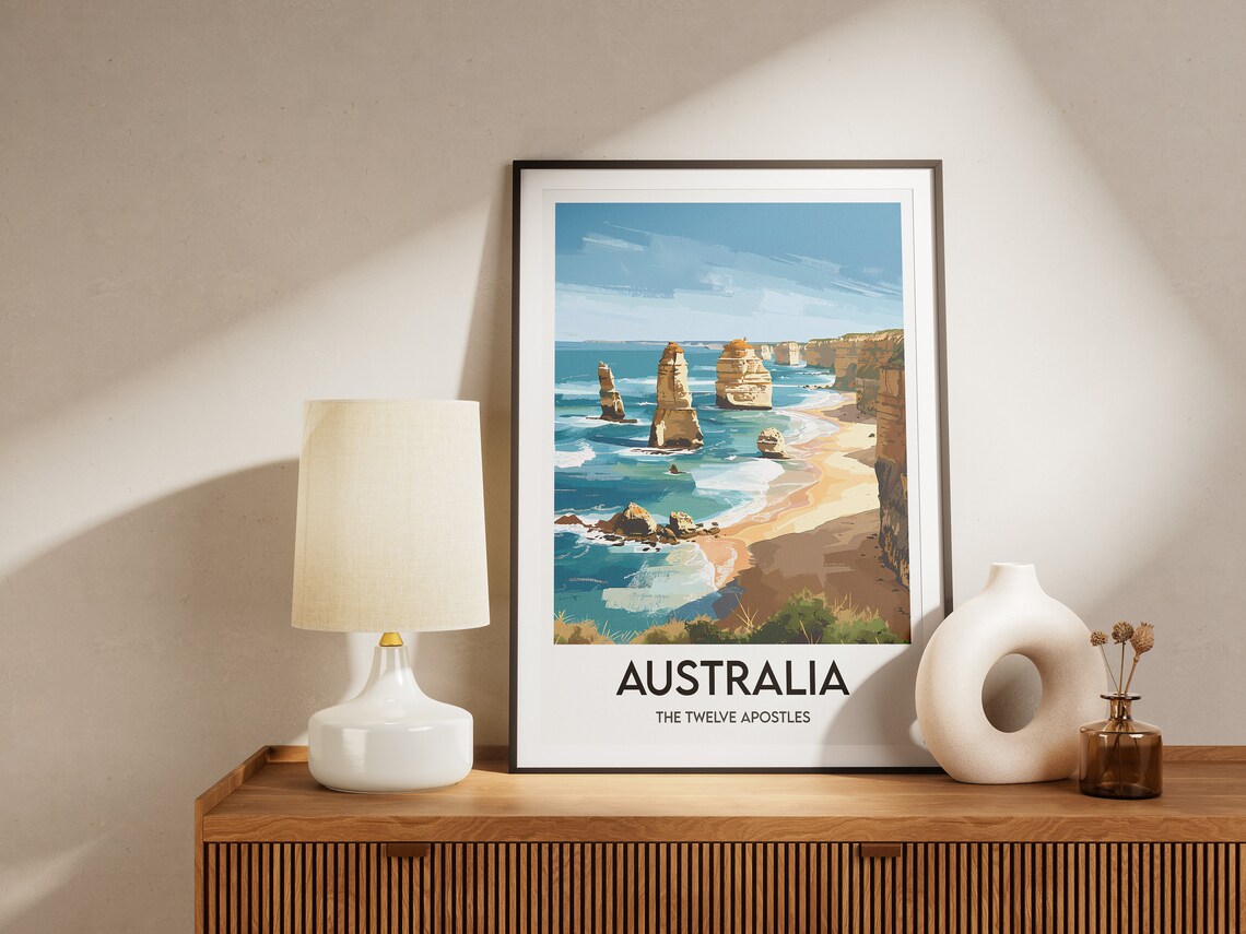 The Twelve Apostles Australia Travel Poster, Art Print - Image 2
