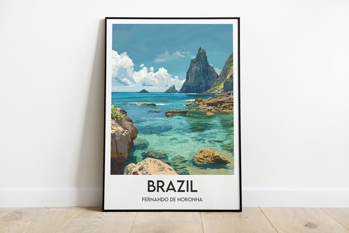 Fernando De Noronha Travel Poster, Brazil Travel