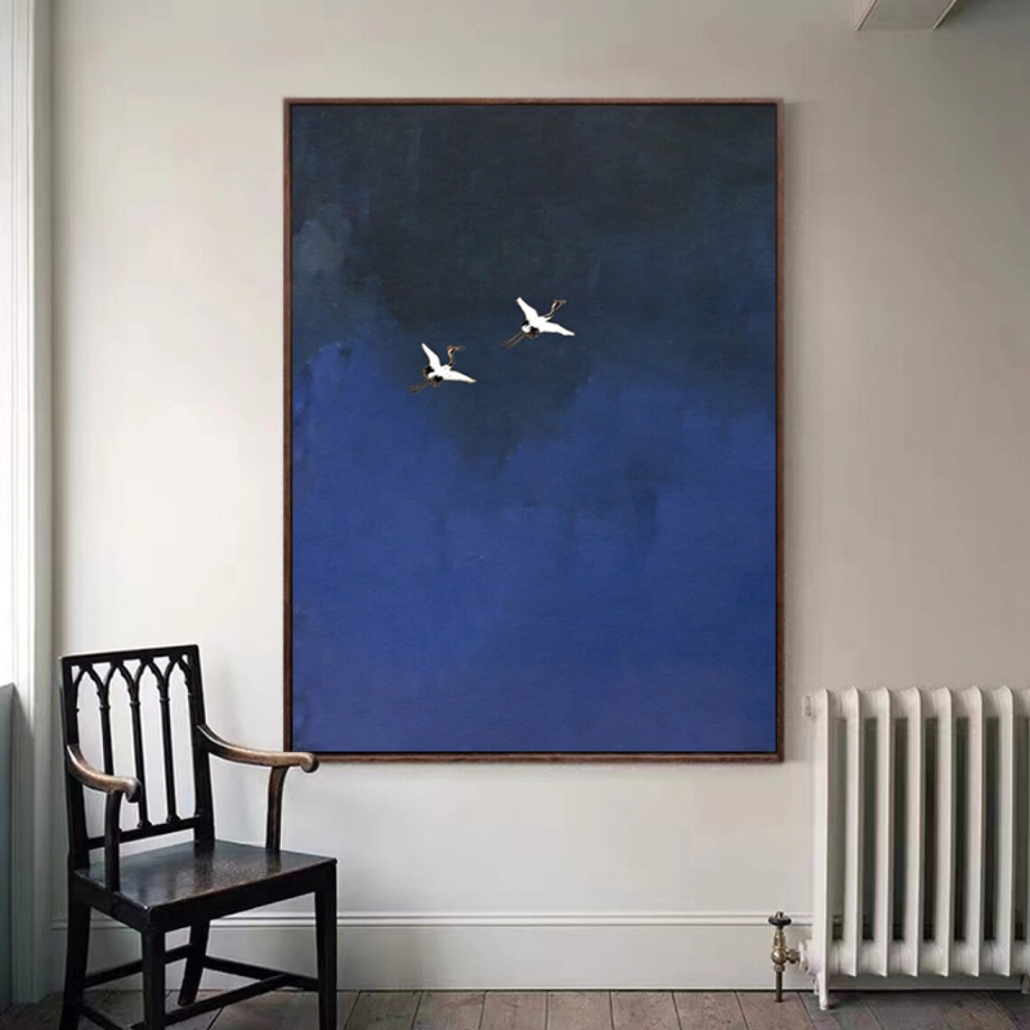 Surrealist Dark Blue Sky Art Print, Abstract Minimalism - Image 3