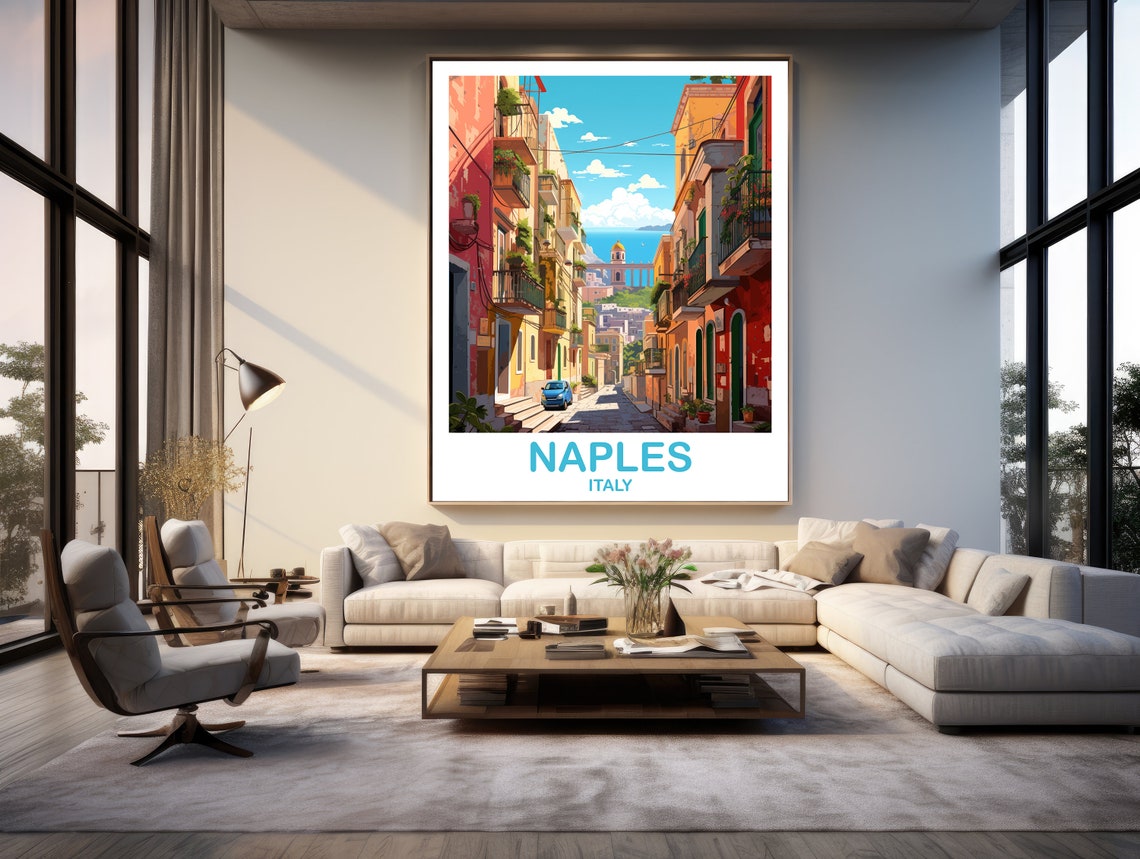 Naples Italy Travel Art Poster Naples Travel Art Italy Poster Naples Travel Wall Art Italy Travel Wall Art T2euitna1 - Image 2